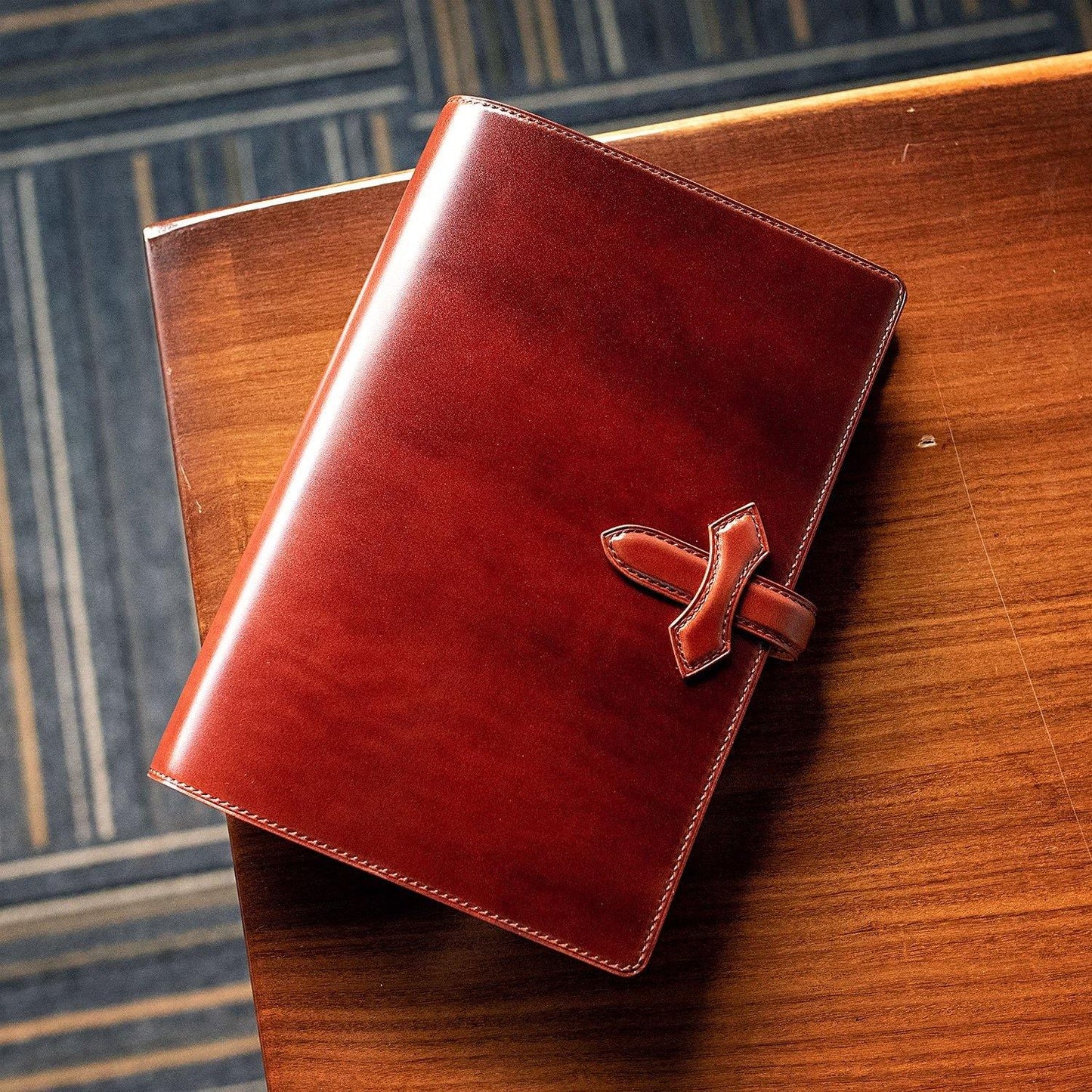 Shell Cordovan Journal Cover - Libertaz Leathers