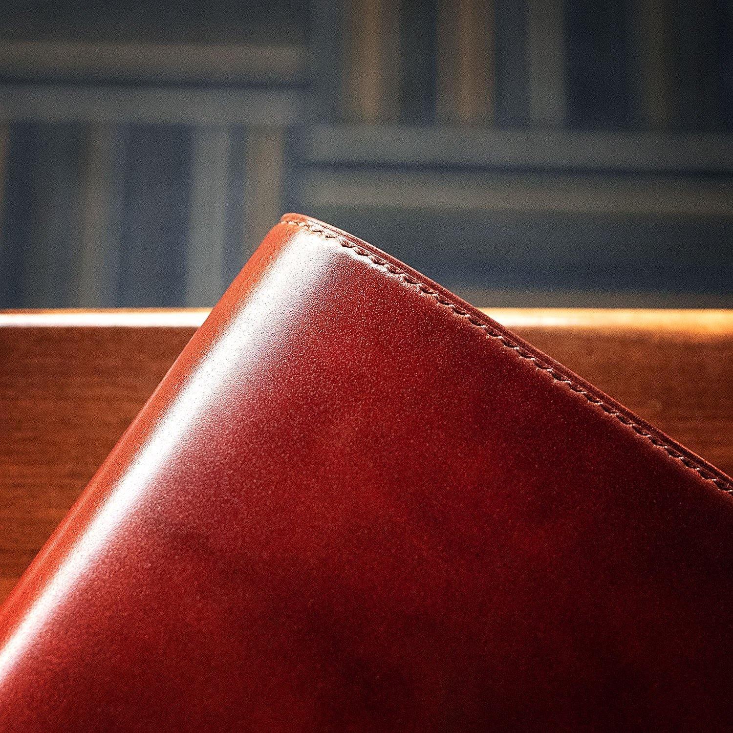 Shell Cordovan Journal Cover - Libertaz Leathers