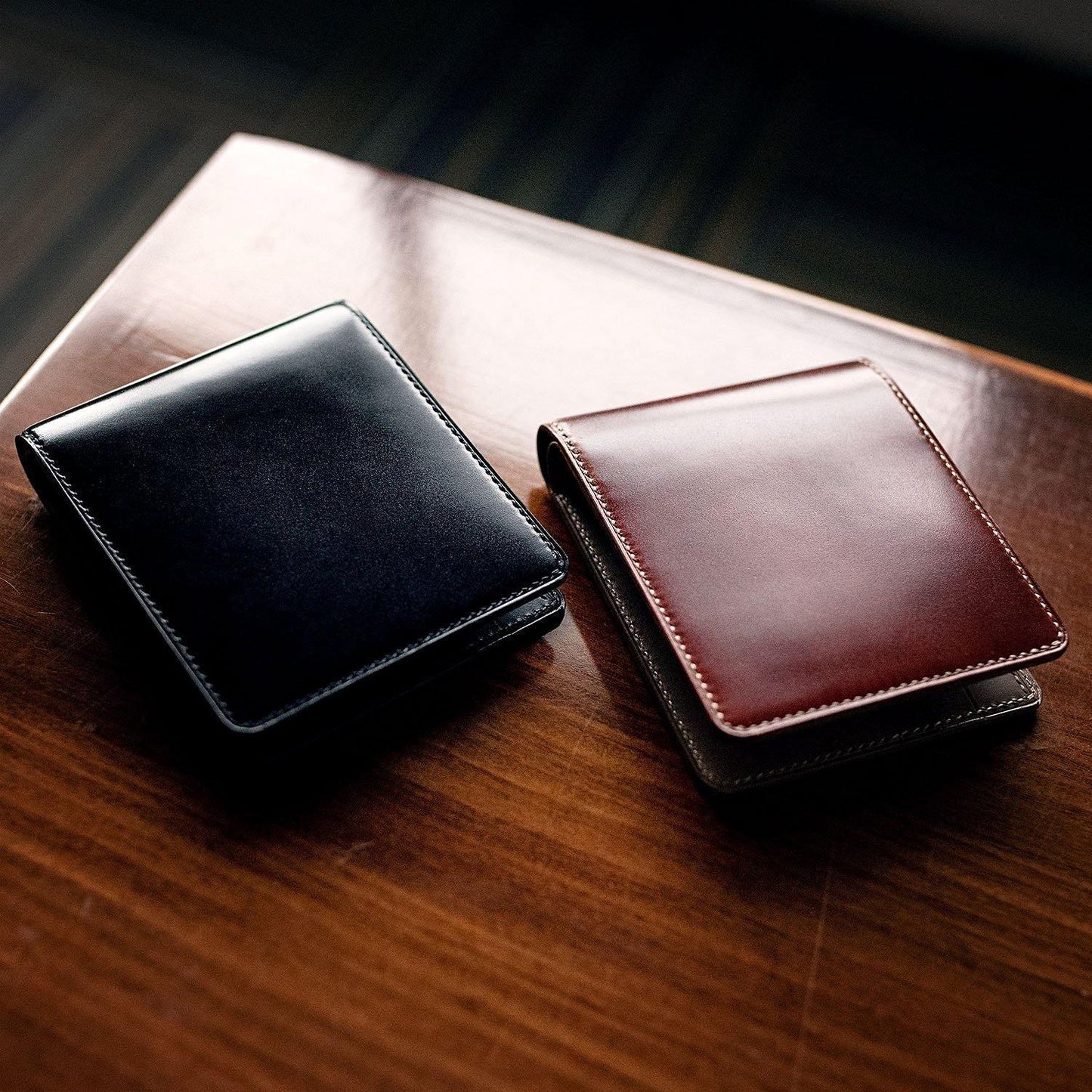 Shell Cordovan Classic Bifold Wallet - Libertaz Leathers