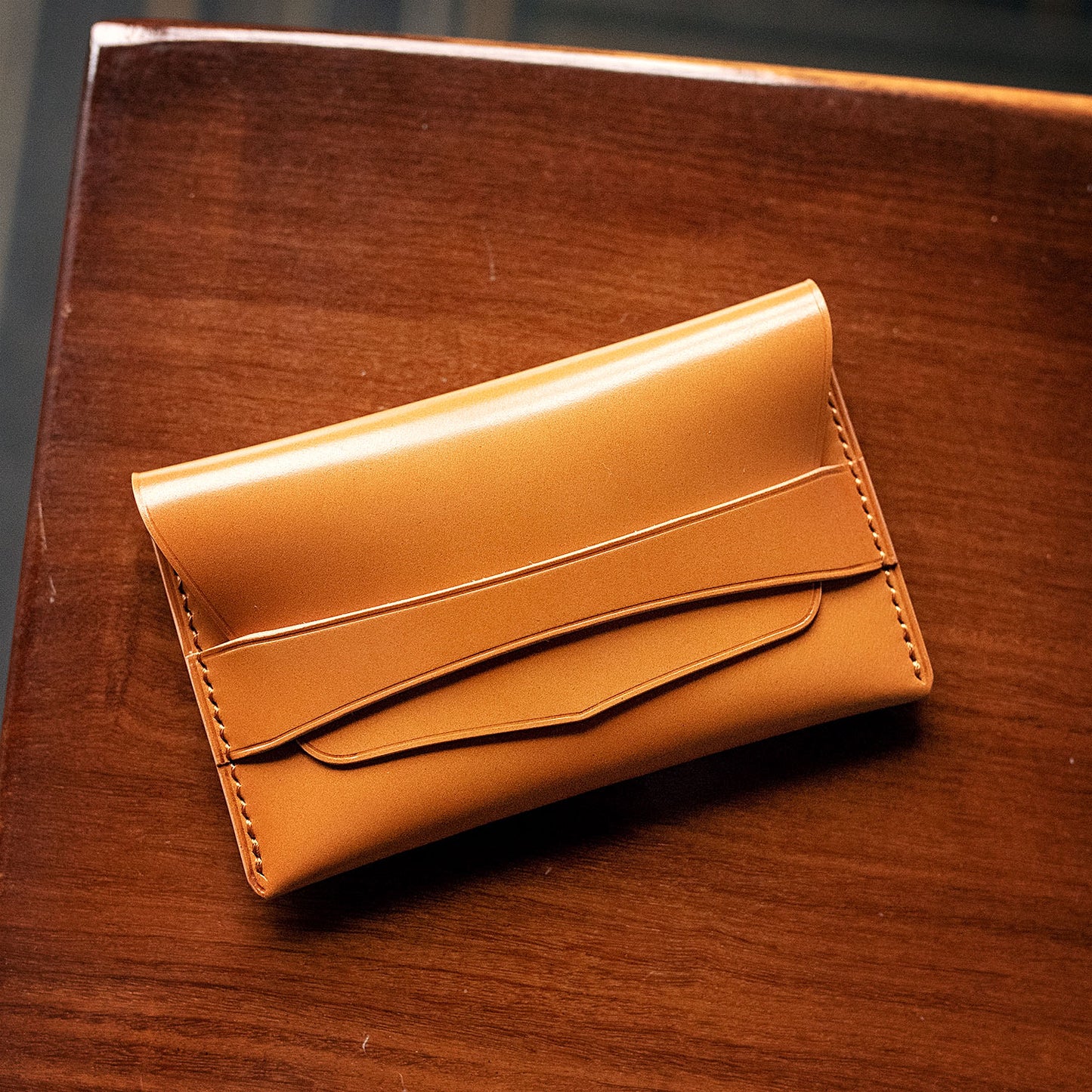 Shell Cordovan Business Card Wallet