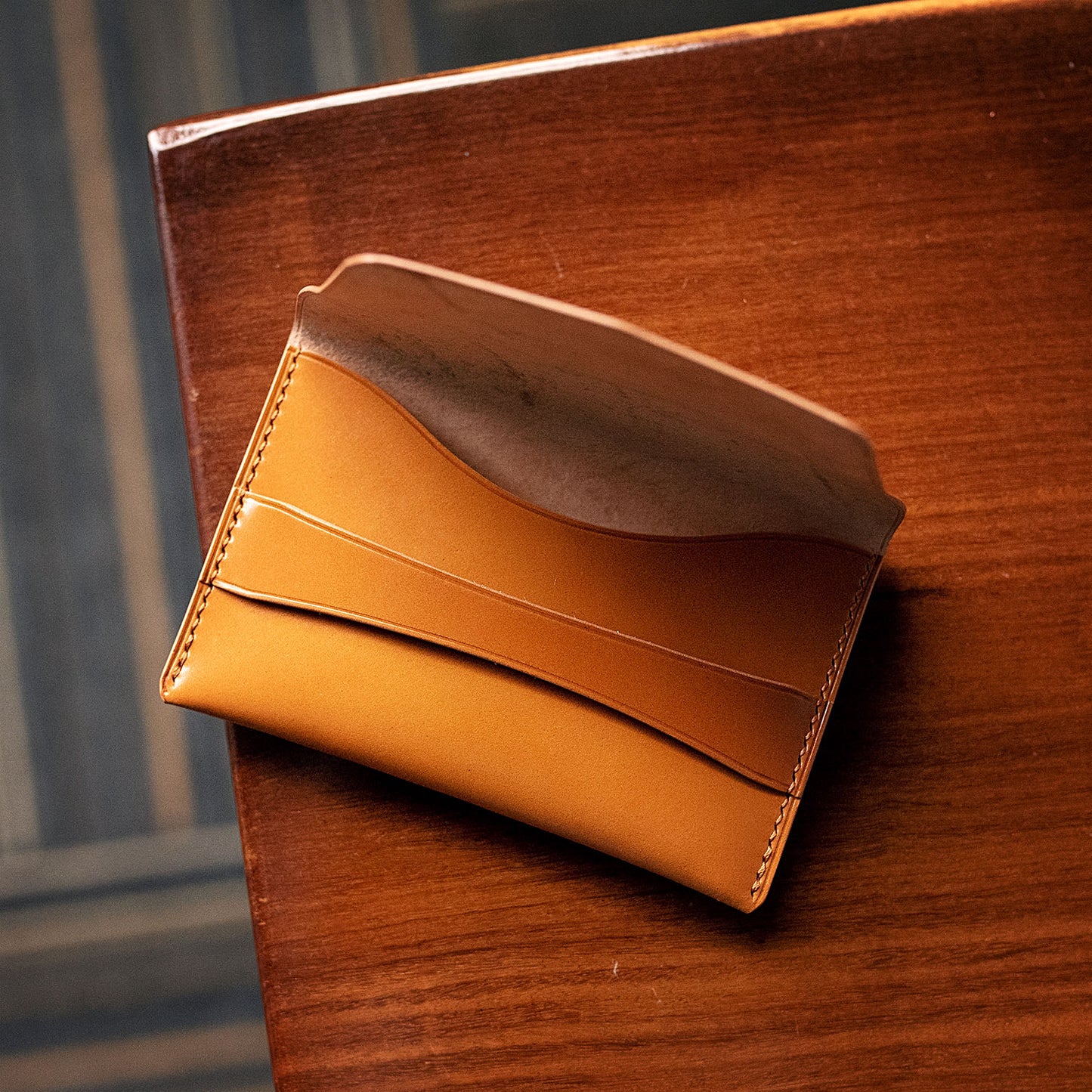 Shell Cordovan Business Card Wallet