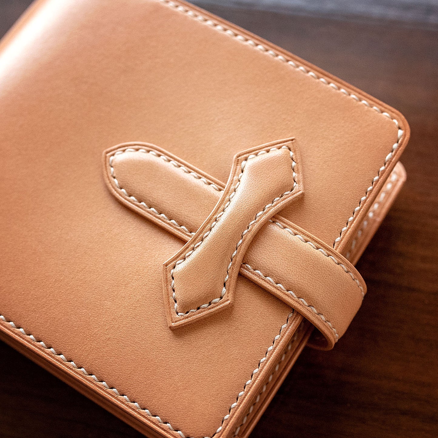 Vegetable-tanned Leather Buttero Classic Bifold Wallet with Coin Pocket