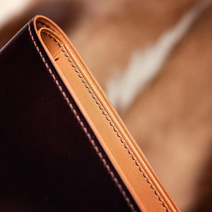 Hides and Stitches — Traditional Bifold Wallet in Horween Shell Cordovan