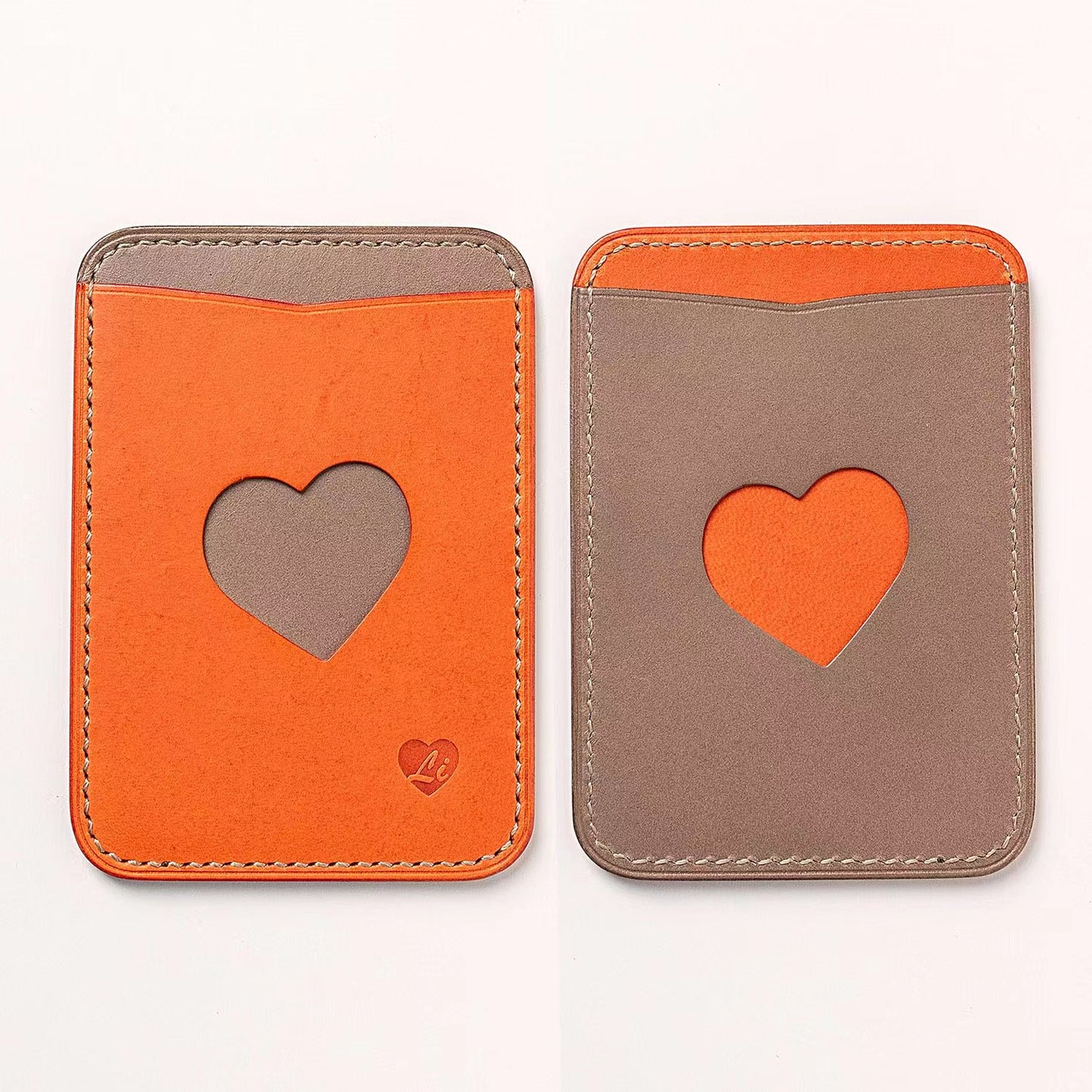 Leather Card Holder "Heart Holder" | Ready-to-Ship