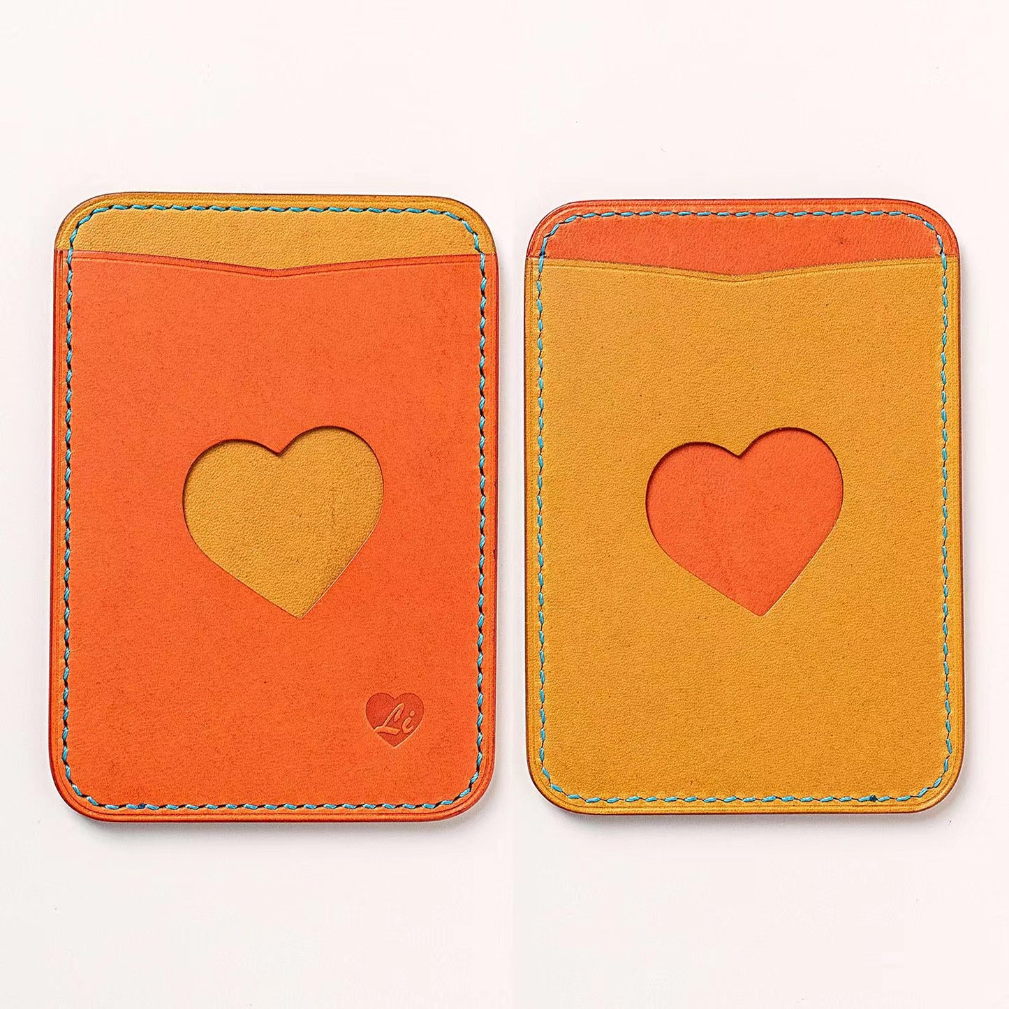 Leather Card Holder "Heart Holder" | Ready-to-Ship