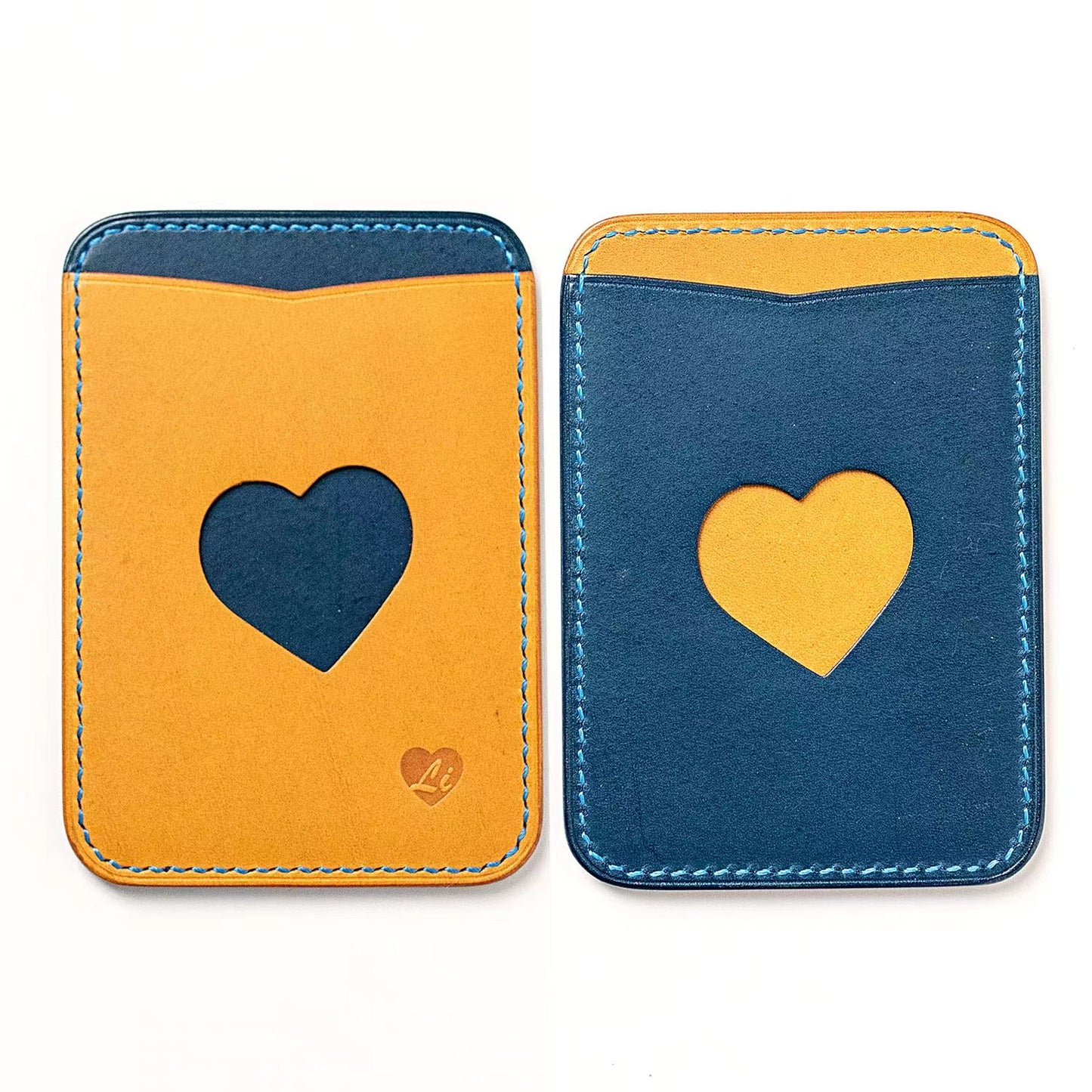 Leather Card Holder "Heart Holder" | Ready-to-Ship