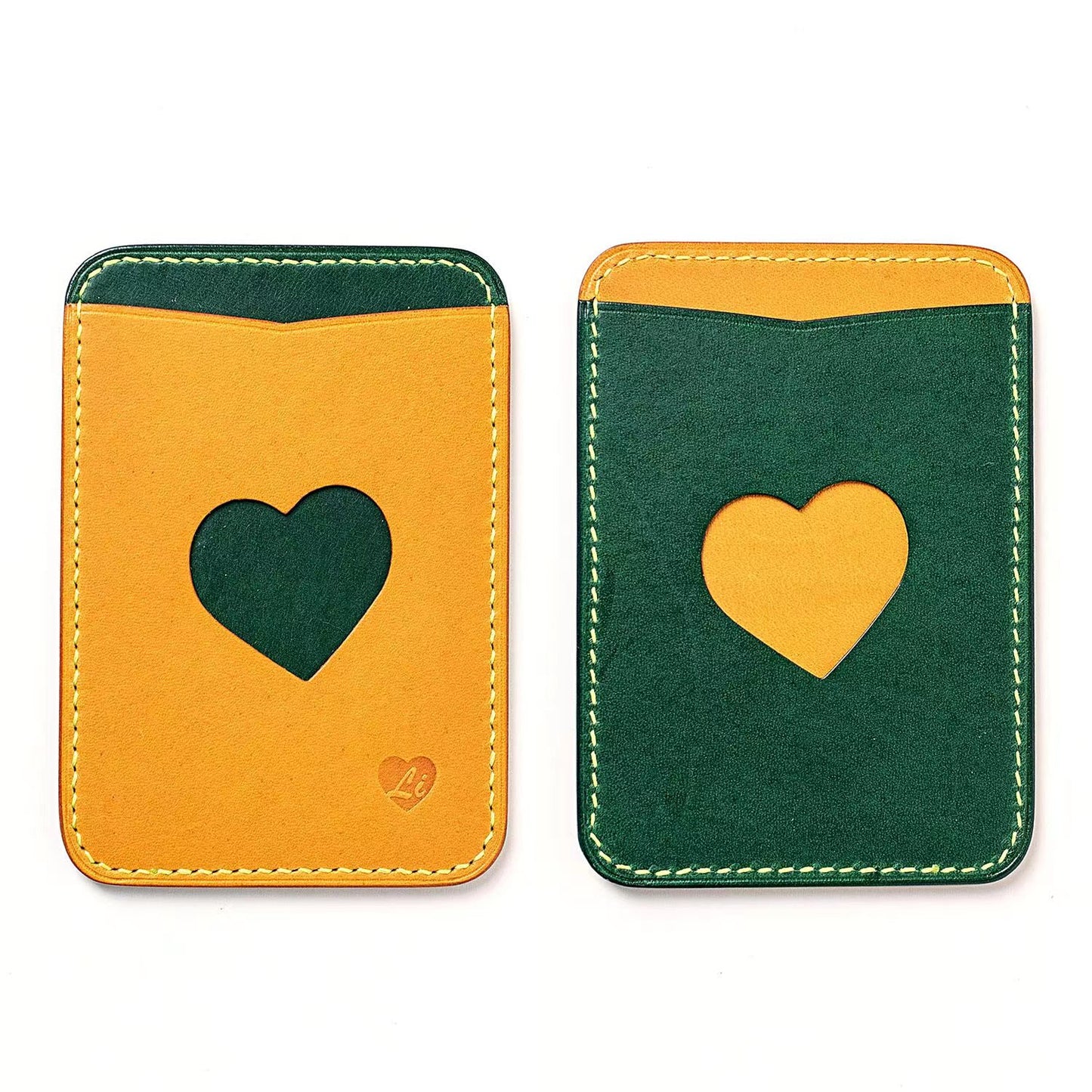 Leather Card Holder "Heart Holder" | Ready-to-Ship