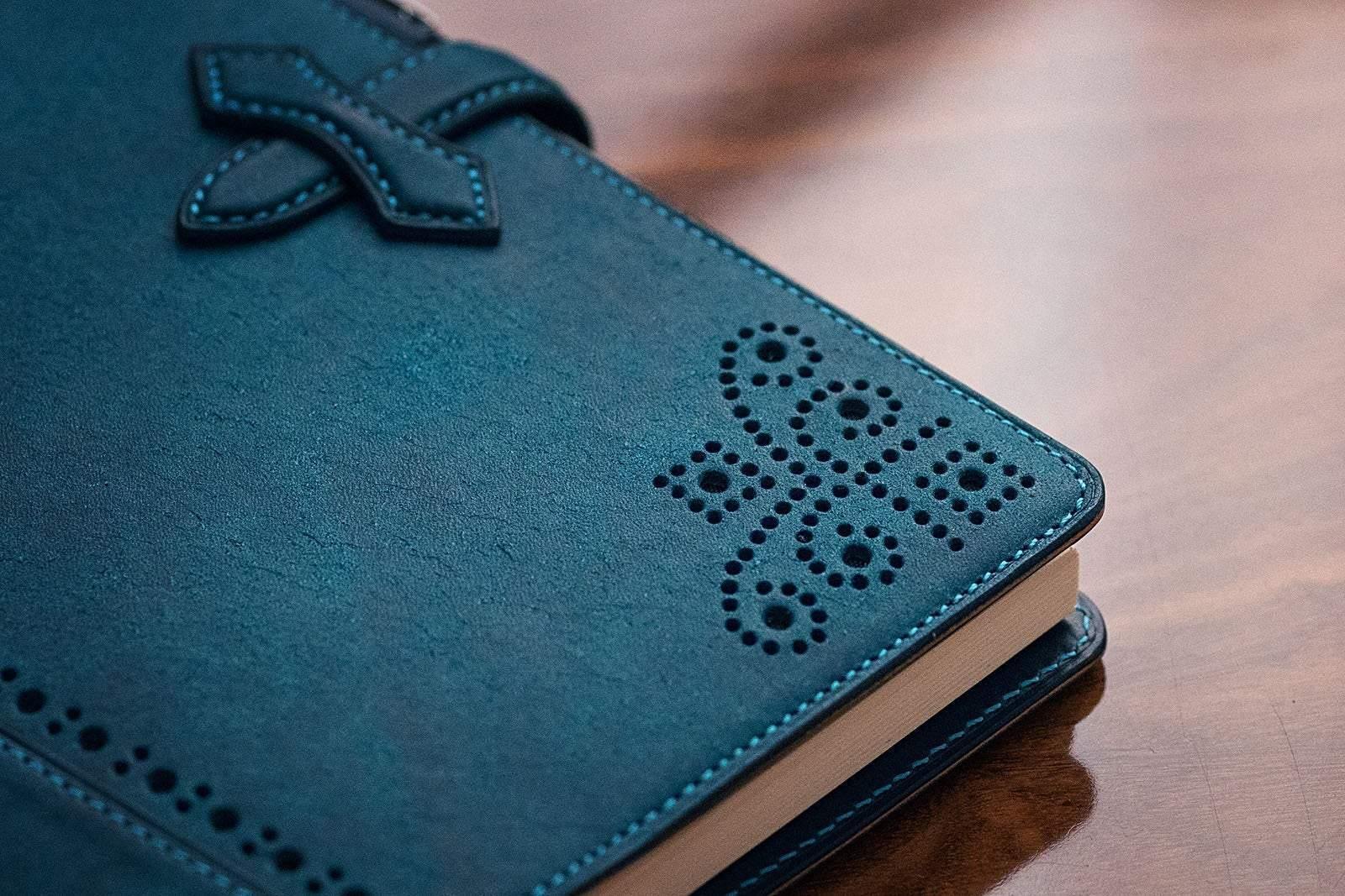 Brogue Styled Leather Journal Cover